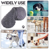 Custom Super Absorbent Quick Dry Chenille Microfiber Dog Towel for All Breeds Dogs Drying with Hand Pockets