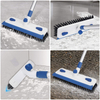 Household 3 in 1 Squeegee Floor Scrubber Bathroom Patio Garage Cleaning Brush Long Handle Floor Scrub Brush