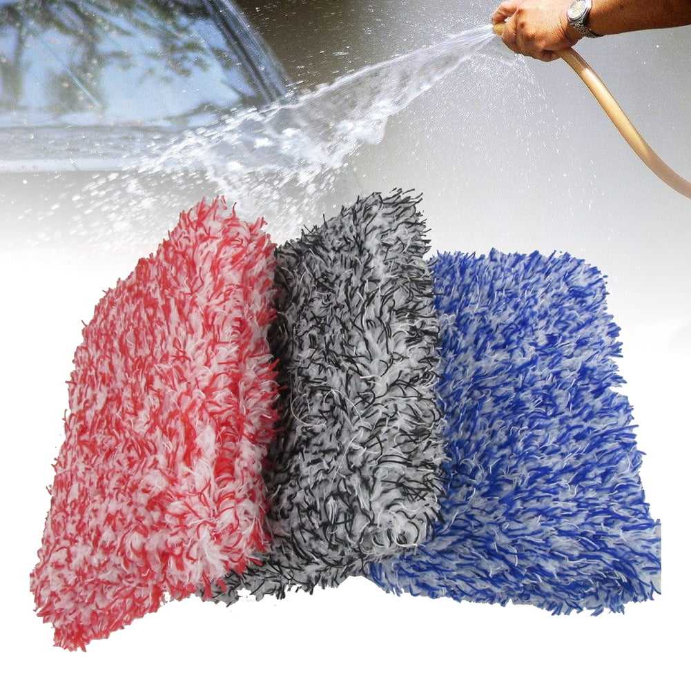 High Water Absorption Chromatic Plush Car Cleaning Sponge Car Applicator Sponge