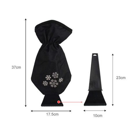 Ice Scraper Mitt Glove Car Windshield Snow Scrapers with Gloves Winter Car Care Tool