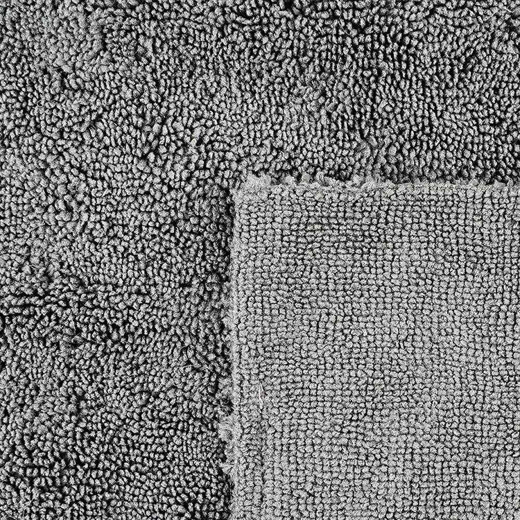 80% Polyester 20% Polyamide Edgeless MicroFiber Car Kitchen Towel Super Absorbent Long Pile Microfiber Drying Cloth