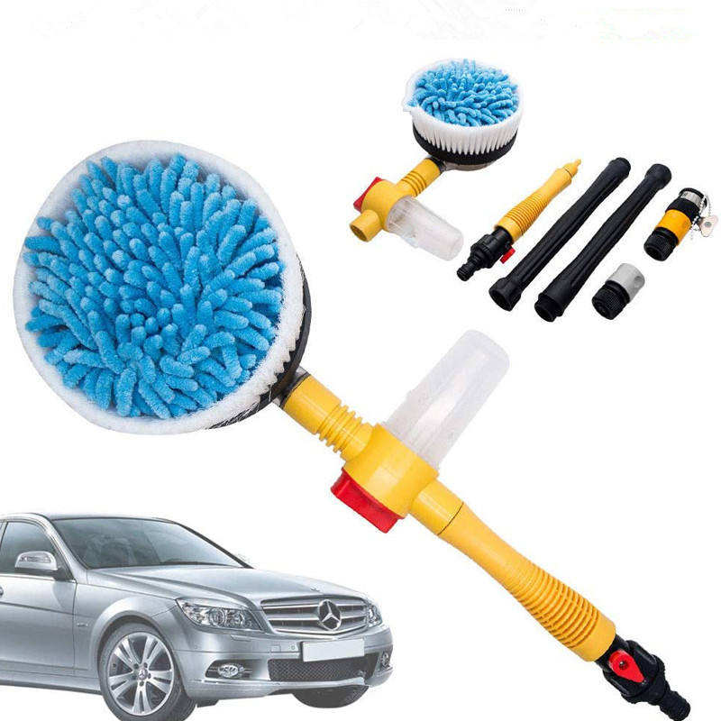 Detailing Car Brush Set 8 Pcs Portable Automatic Car Brush Set Drill Cleaning Brush