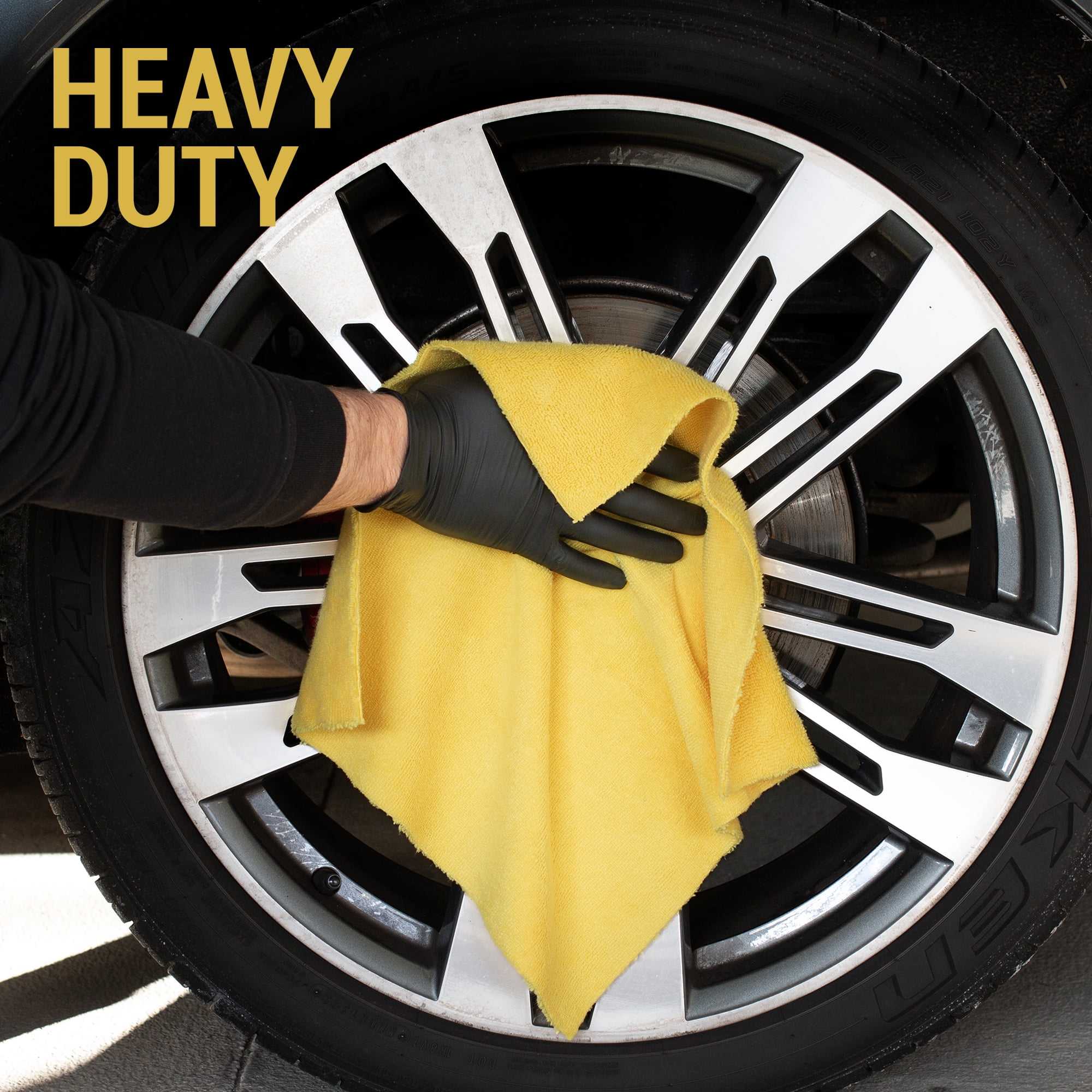 Cleaning Rag Commercial Cleaning Cloth Microfiber 40x40 300gsm 400gsm Yellow Towel Car Washing Towel