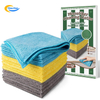 16x16inch 200gsm 300gsm Reusable Cleaning Rags Quick Dry Car Wash Towel Absorbent Microfiber Kitchen Towel