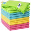 Custom Logo Design Colorful Nano Remover Kitchen Towels Car Wash Cloth Microfiber Cleaning Cloth