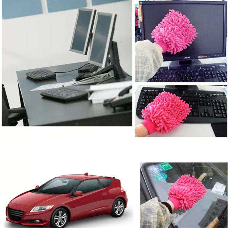 Wholesale Great Durability Car Wash Glove Wash Cleaning Mitt Microfiber Chenille Car Wash Mitt