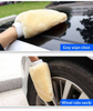 Waterproof Car Wash Microfiber Gloves Soft Thickened Wool Plush Car Cleaning Mitt Double-faced Glove Car Wash Supplies