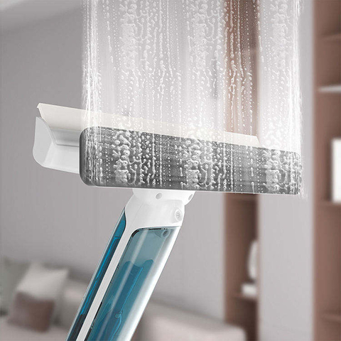 Long Handle Extendable Window Spraying Squeegee Cleaner with Sewage Collection Bottle