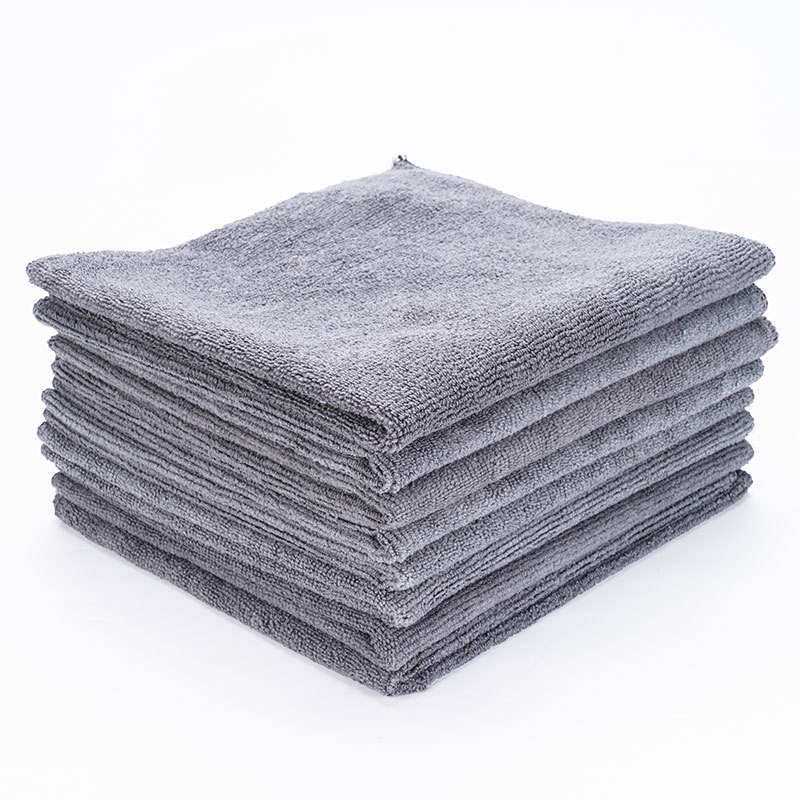 Custom Print Microfiber Cleaning Cloths Car Microfiber Duster Car Care Wiping Multi Color Small 30x30 Rags