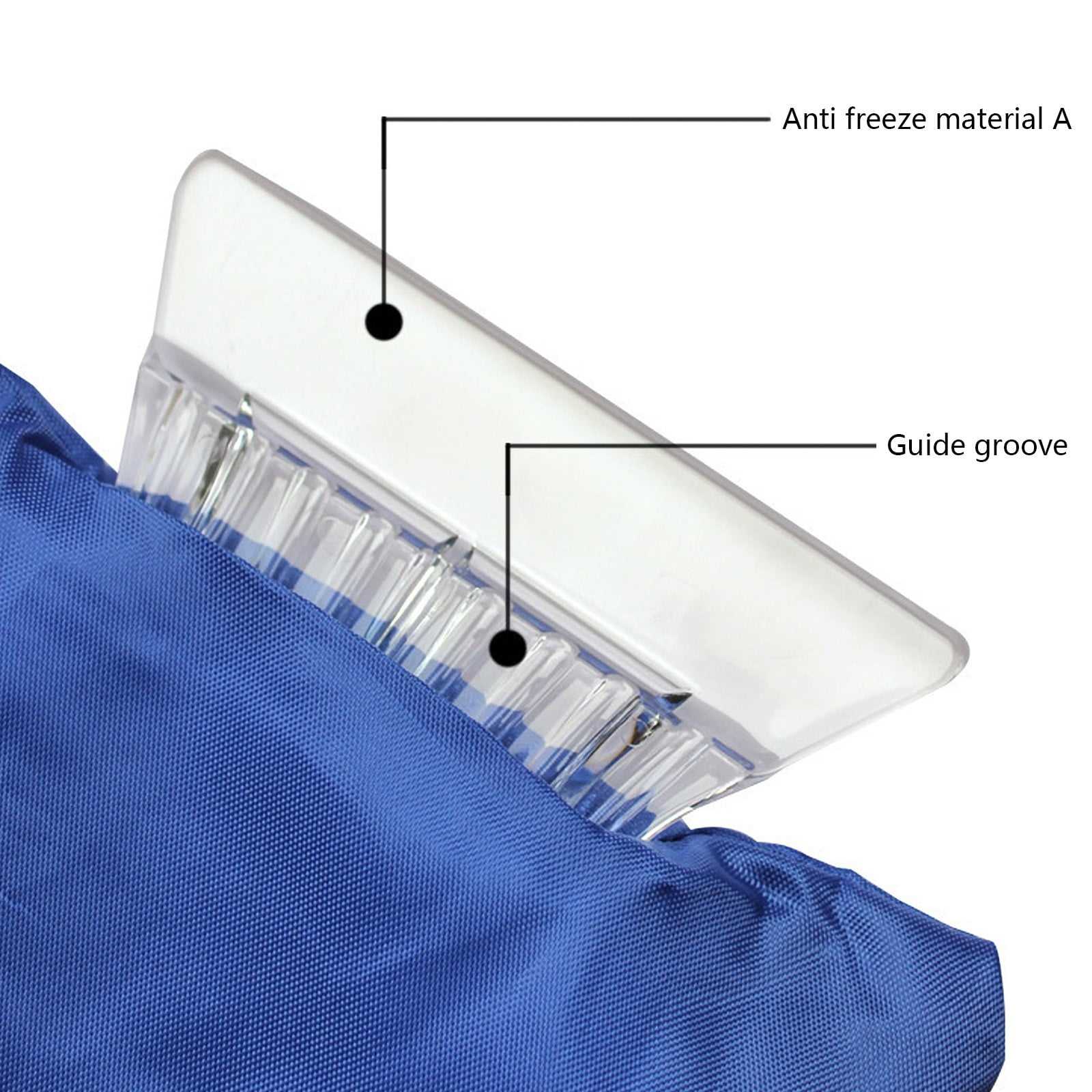 Scratch-Free Car Windshield with Brush and Scraper Waterproof Ice Scraper Mitt