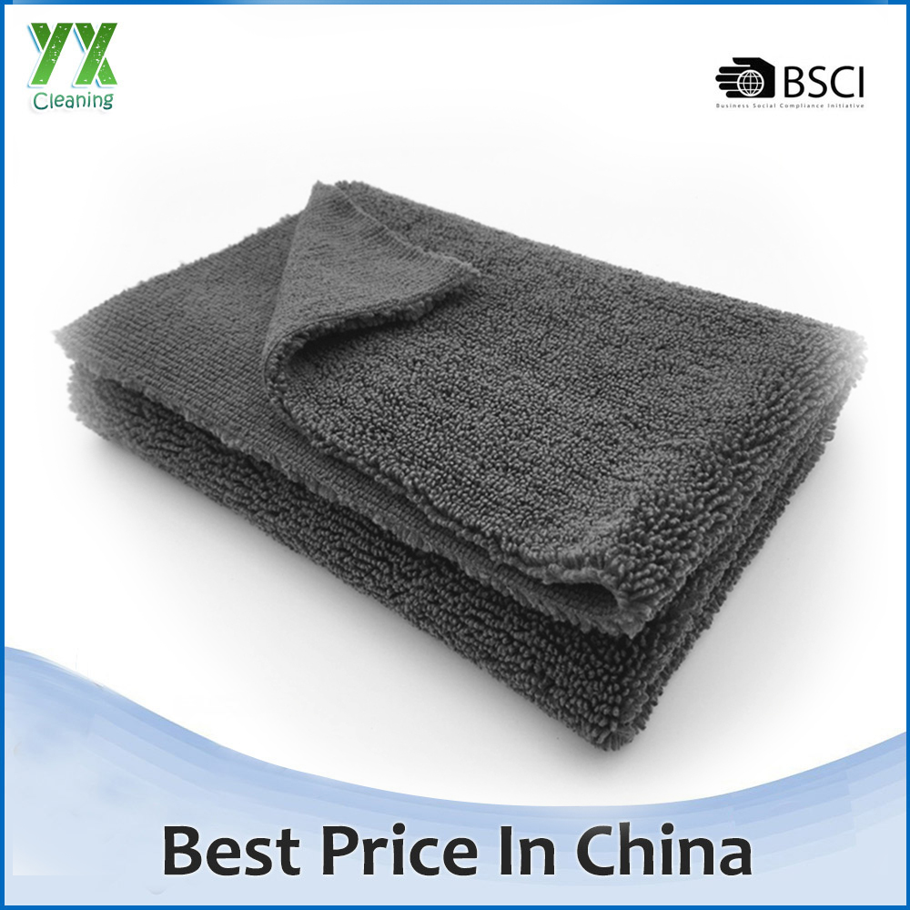 Edgeless microfiber custom gym towel for car cleaning