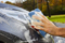 High quality polish pad clean car waxing sponge