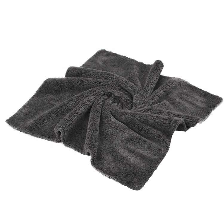 plush edgeless microfiber 400gsm 500gsm car cleaning wash towel