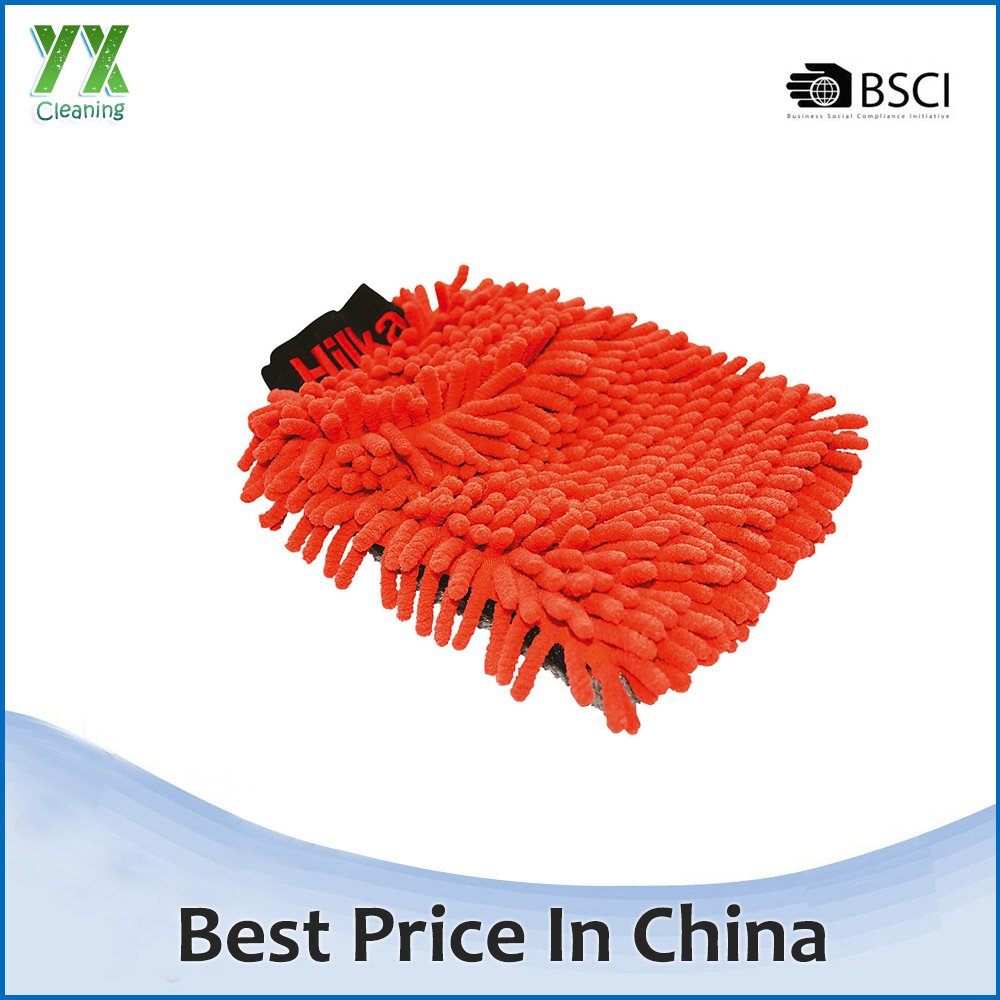 Microfiber Cloth Chenille Mitt Set Car Cleaning Sponge And Tire Brush