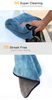 Double Side Thick Absorbent Coral Fleece Microfiber Cleaning Towel 45X38 For Car Wash