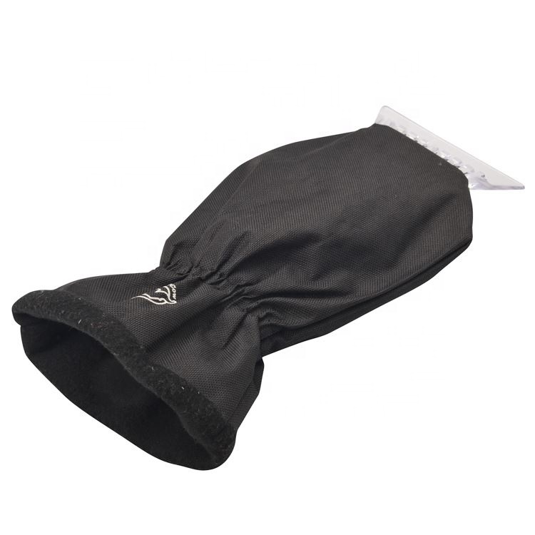 car window windshield snow ice mitt scraper with glove