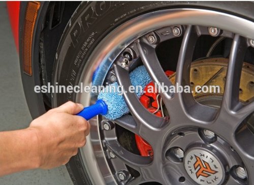 Microfiber car wash foam brush for wheel &Rim Cleaning