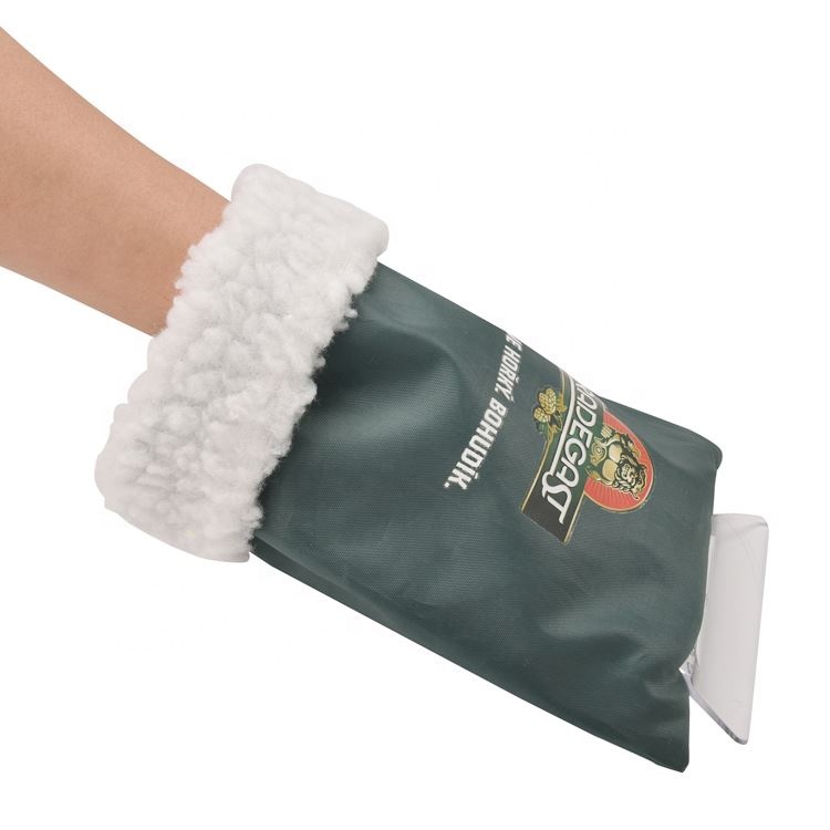 Glove Auto eiskratzer car snow Plastic Ice Scraper with Mitt
