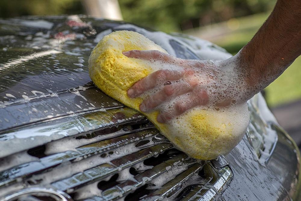 Factory directly washing sponge pads soft microfiber car wax applicator pad