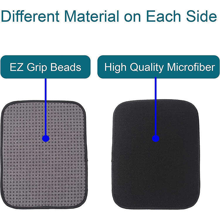 Custom Logo Microfiber Bowling Ball Cleaner Towel with EZ Grip Dots Non-Slip Bowling Ball Shammy Pad