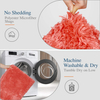 Washable Non Slip Blacking Bath Mat Luxury Shaggy High Water Absorbent And Anti Slip Bathroom Mat