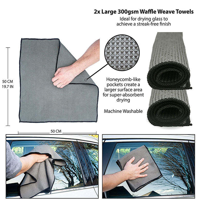 8pcs Premium Microfiber Car Wash Kit Car Detailing Brush Chenille Mitt Microfiber Towels