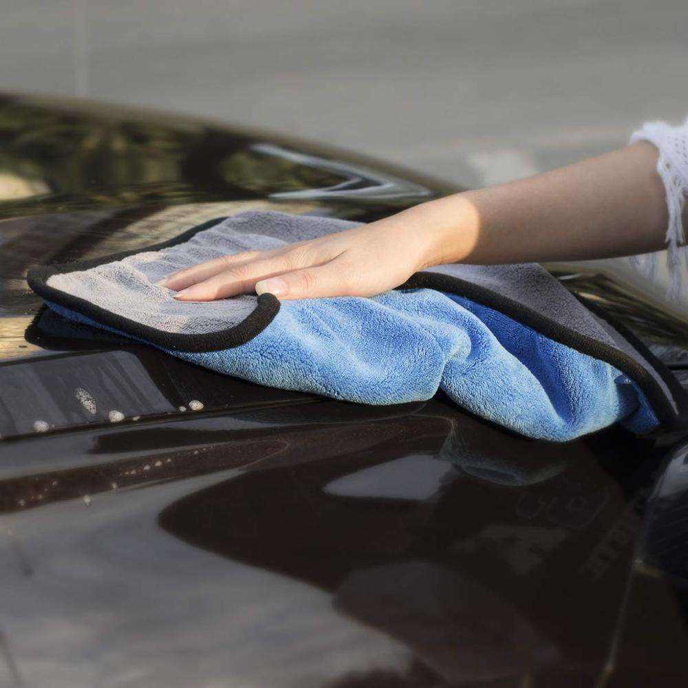 Premium 600-1400GSM Double-sided Coral Velvet Absorbent Auto Detailing Car Wash Towel Customized Car Drying Towel Car Towels