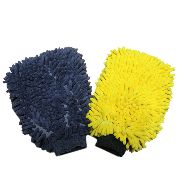 Auto Detail Car Wash Mitt Chenille Noodle Glove Water Absorb Foam Cheap Mitt