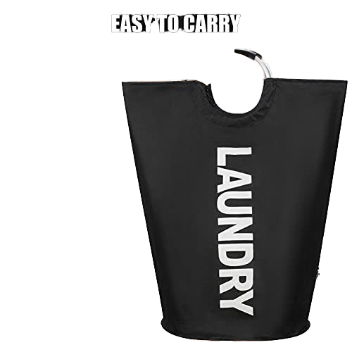 Custom Logo Collapsible Oxford Fabric Laundry Hamper Foldable Canvas Bathroom Cloth Basket Handles Storage Washing Box Home