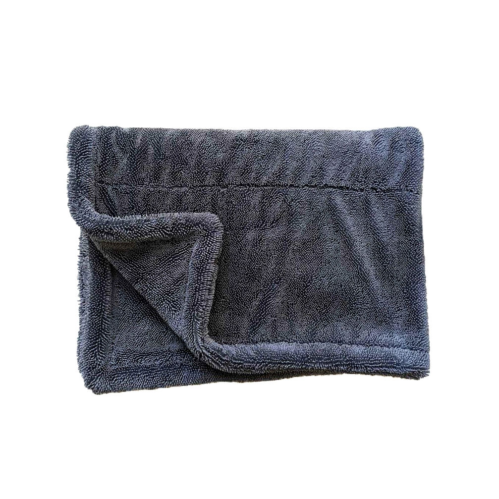 Dual Pile Edgeless Auto Detailing Microfiber Towel Microfibre Cloths Towel Pink Blue Yellow Green Red Cleaning Microfiber Cloth