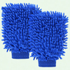 Custom Logo Microfiber Car Washing Mitt Chenille Microfibre Car Wash Accessories Cleaning Mitt Gloves Microfiber