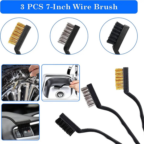 Pexmientas 26PCS Car Care Cleanings Car Detailing Brush Drill Washing Brush Set Buffing Sponge Pads Car Cleaning Tools Kit