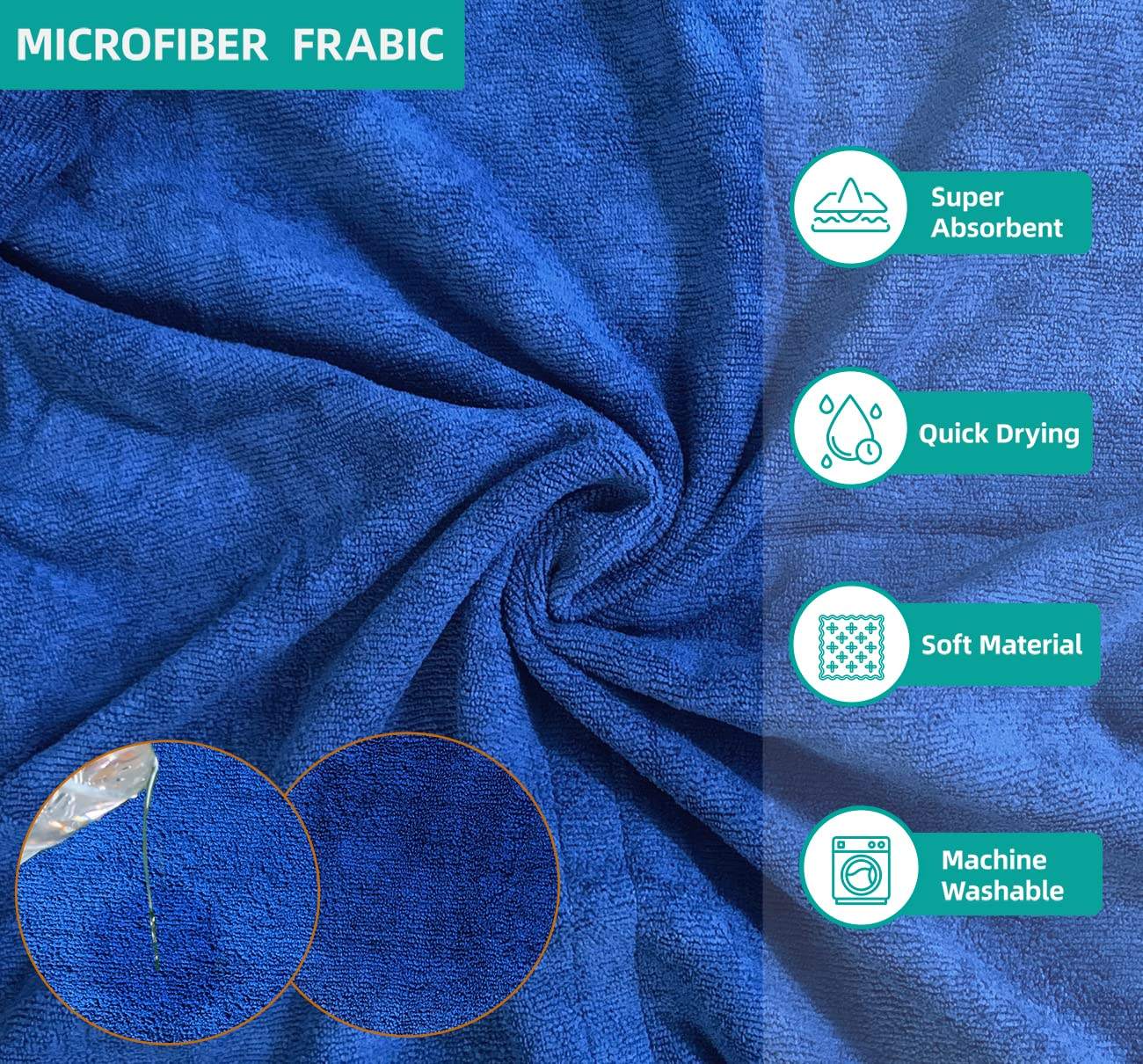 Customized Microfibre Material Fast Dog Drying Coat Dog Bath Robe Super Absorbent Dog Bathrobe Towel