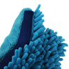 BSCI Custom Soft Chenille Car Cleaning Brush Microfibre Fleece Chenille Wash Mitt Polyester Fabric Microfiber Gloves