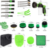 21pcs Interior Detailing Car Wash Cleaning Tool Kit With Towels Drill Brushes