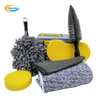 10pcs Portable Car Wash Kit with Bag Microfiber Cloth Wash Mitt Tire Brush Auto Care Tools Set
