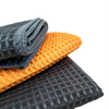 Customized Micro Fiber Waffle Weave Car Drying Towel Soft Cloth Auto Detailing Lint Free Water Absorbent Cloth