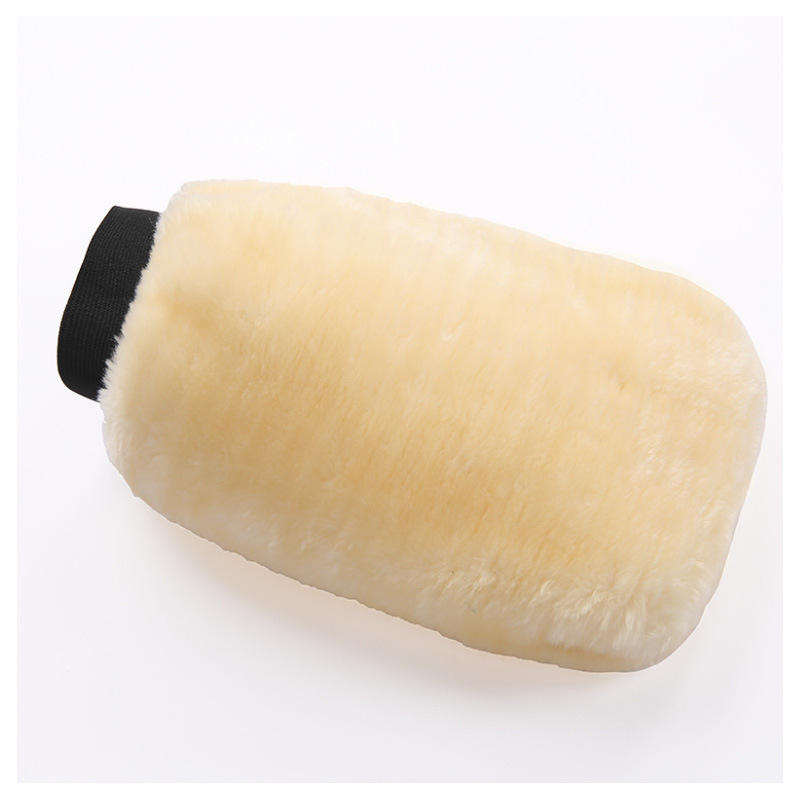 Polishing Microfiber Automobile Washing Soft Wax Car Cleaning Glove Artificial Wool Mitt Gloves for Car Wash