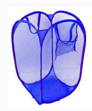 Home Housekeeping Breathable Bag Baskets Washing Clothes Multi Colour Bin Clothes Storage Foldable Mesh Laundry Basket