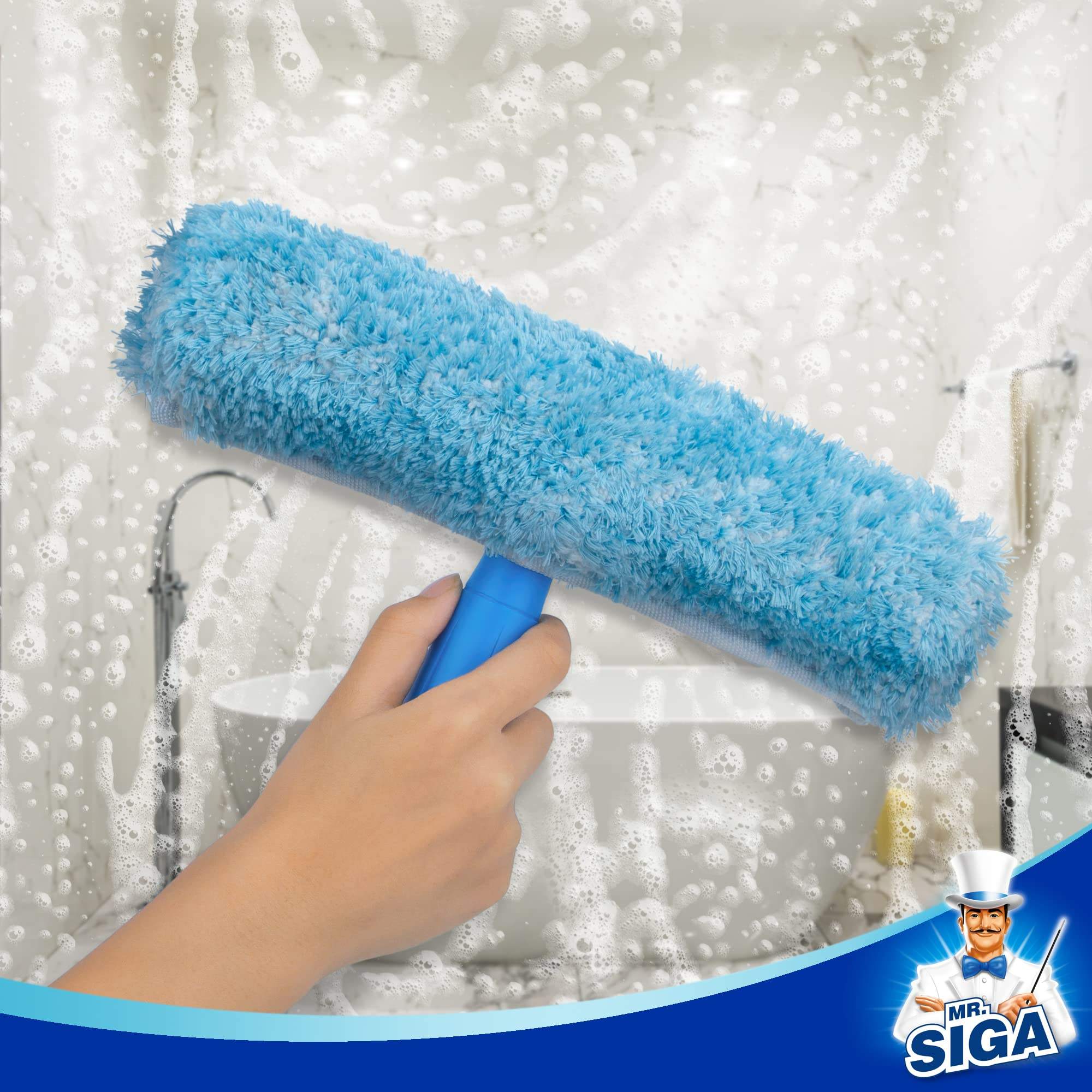 35cm 14inch Light Weight Window Washer And Squeegee With 120cm Long Handle for Window And Glass Cleaning