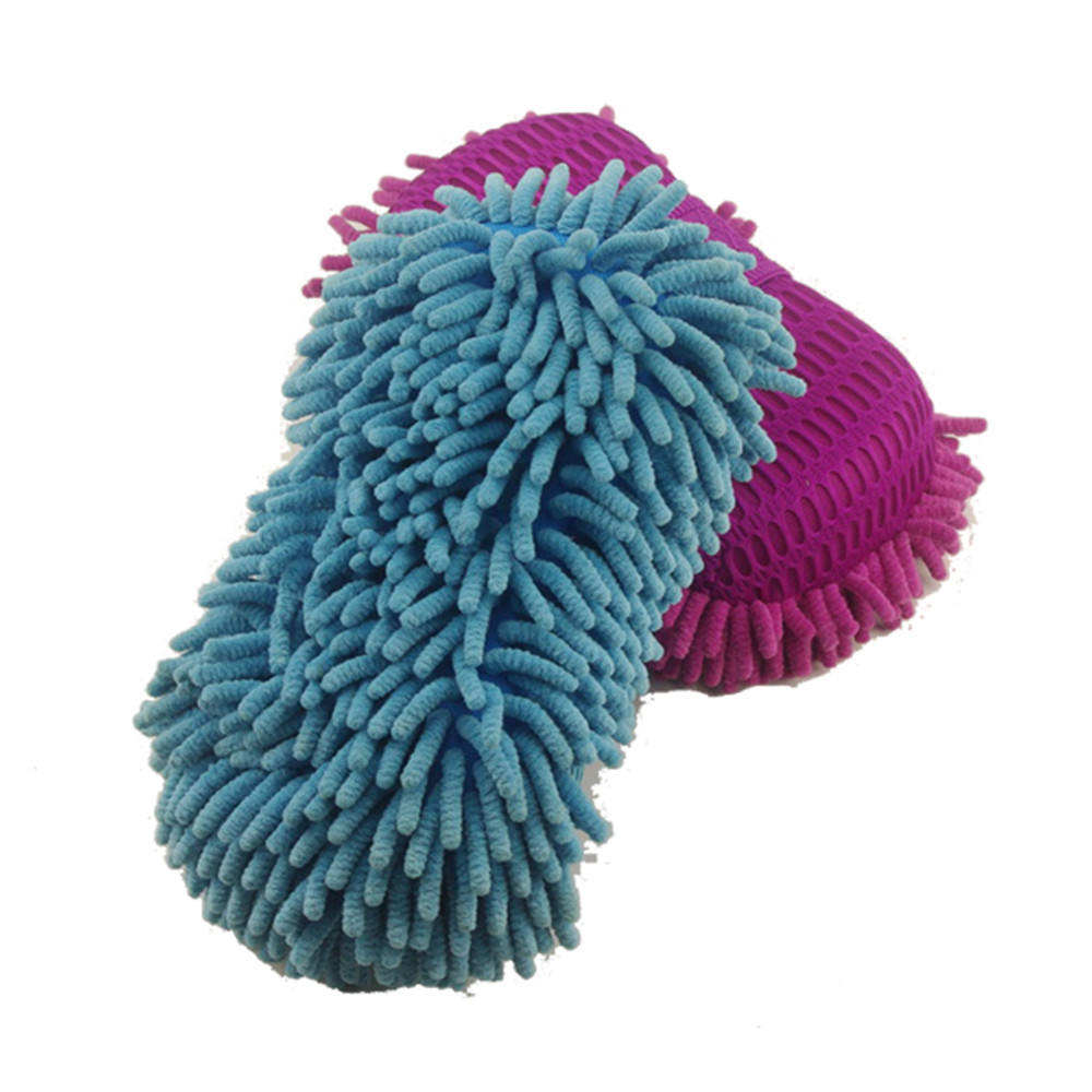 Easy-to-Clean Microfiber Wash Sponge Cloths Extra Soft Scratch-Less Non-Woven Fabric for Car Cleaning Wiiping Made of Chenille