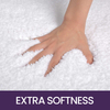 High Quality Handmade White Bath Mats 100% Cotton Soft High Water Absorbent Anti Slip Fast Dry Tub Mat