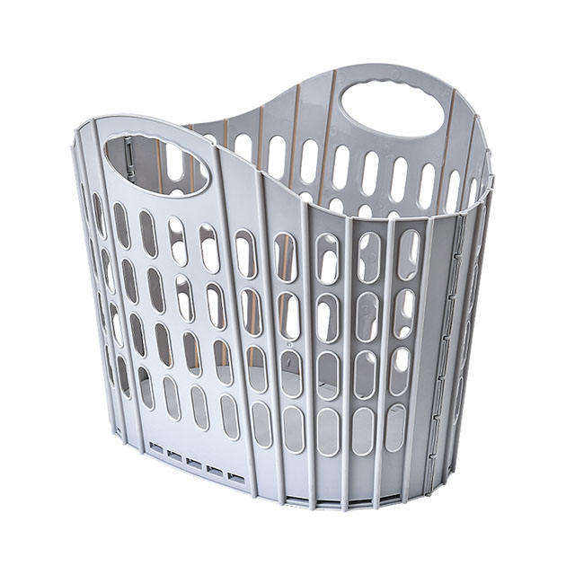 Large Foldable Plastic Laundry Basket Bathroom Storage Basket For Dirty Clothes with Foldable Organizer Basket for Toys