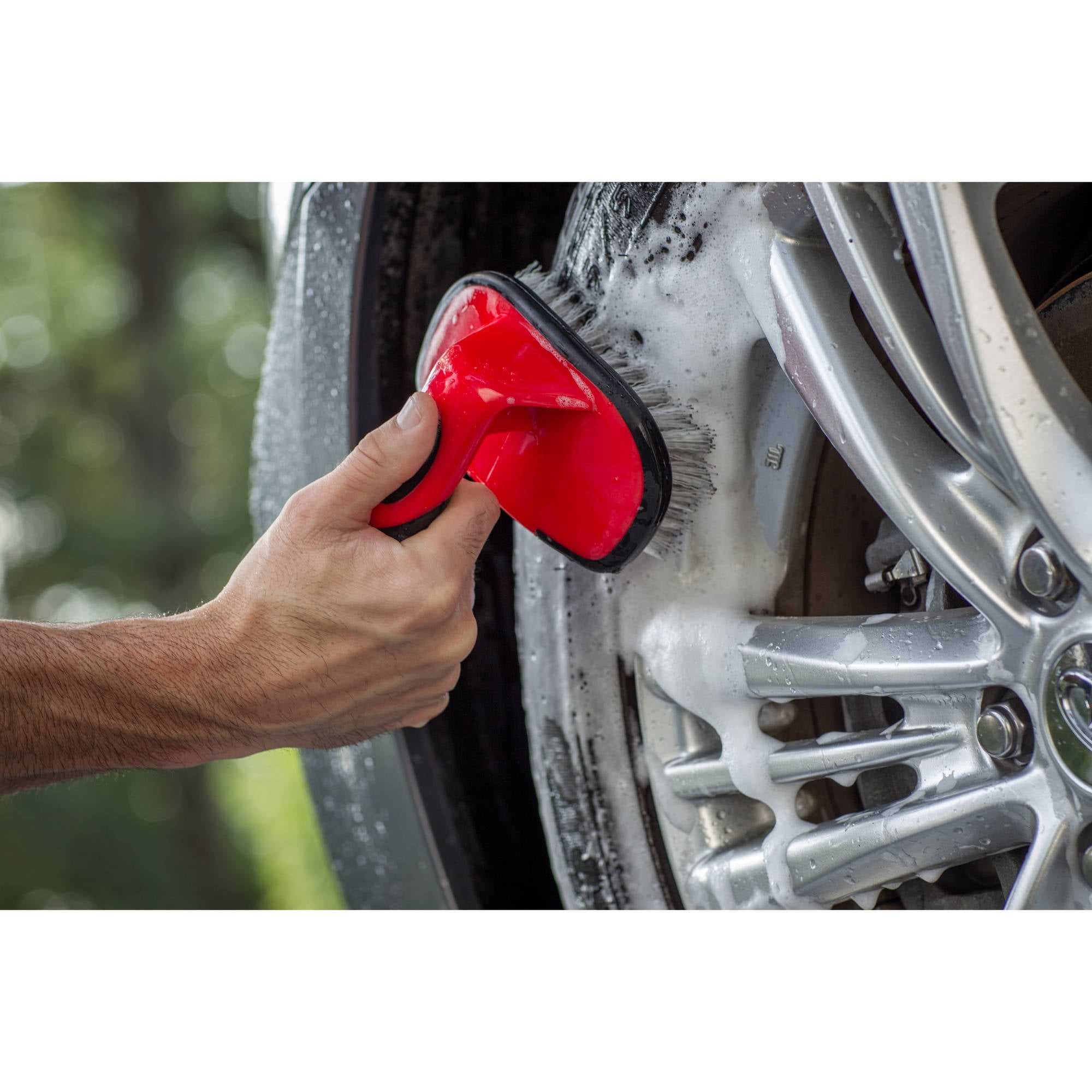 Car Wheel Washing PET Brushes Auto Rims Tires Cleaning Brush Washing Cleaning Tools for Auto Detailing Motorcycle