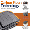 Carbon Microfiber Cleaning Cloth Glass Window Polishing Reusable for Mirror Kitchen Dish Auto Detailing