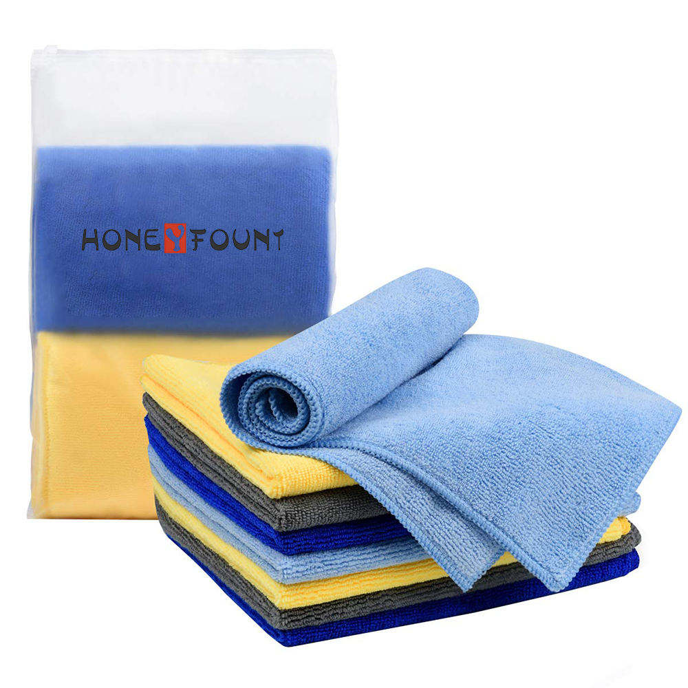 40*40cm Custom Microfiber Cleaning Cloth Rags Car Towel Super Absorbent Window Cleaning Cloth Kitchen Towel