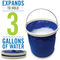 Interior Exterior Cleaning Kit Microfiber Sponge Bucket and Microfiber Wash Cloths