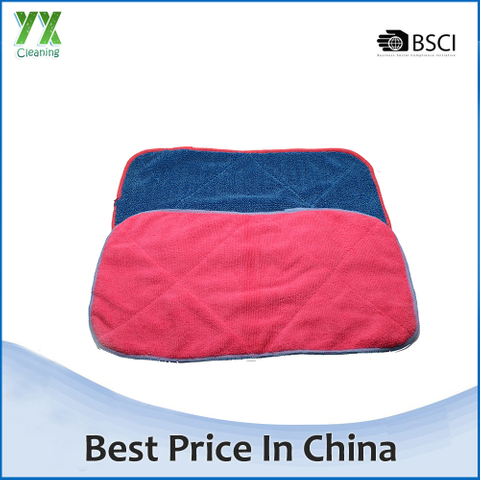 Hot Sale Antibacterial Blue Microfiber Car Cleaning Towel