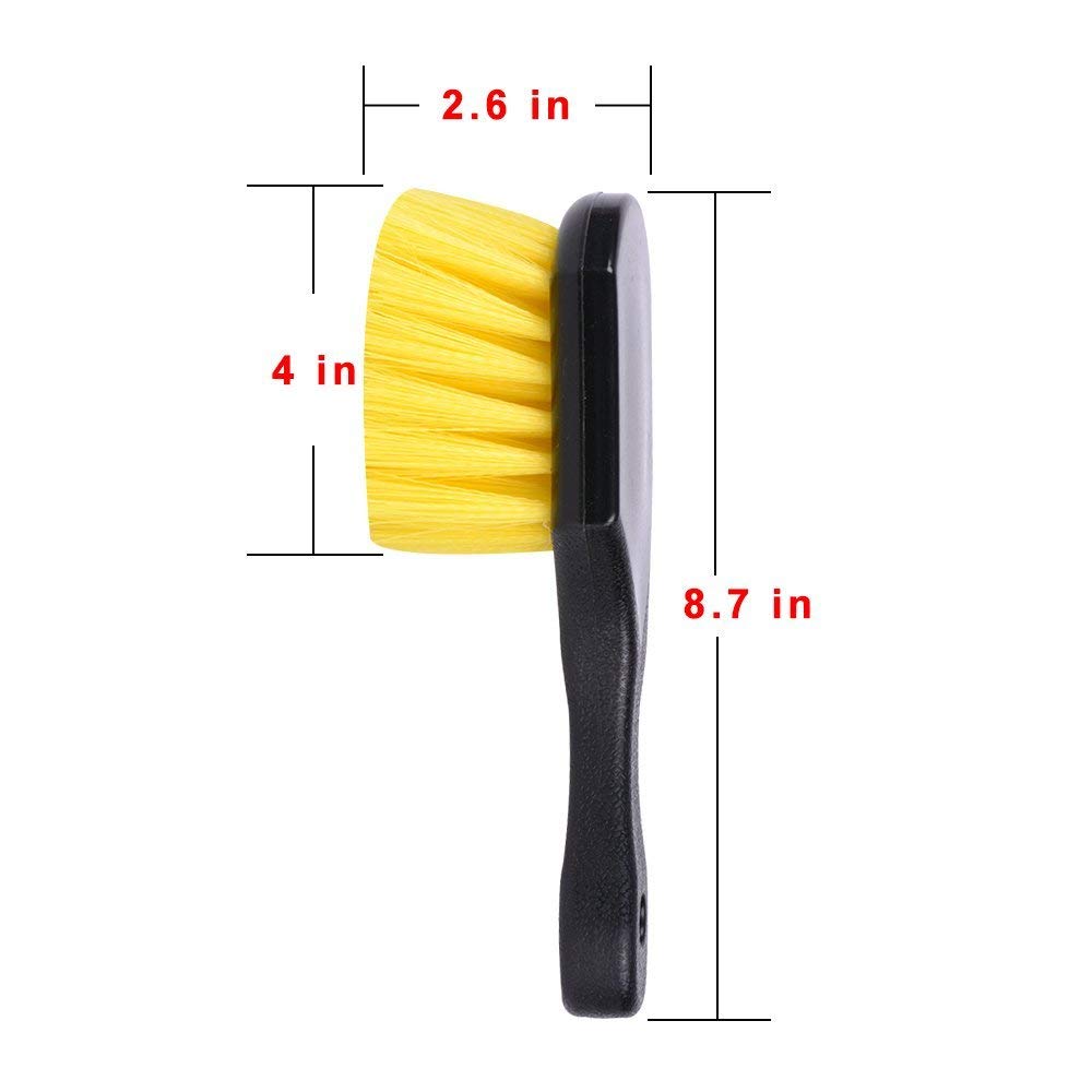Interior and Exterior Short Handle Wheel Brush