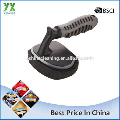 Generic Handle Sponge Car Tire Wax Cleaning Brush